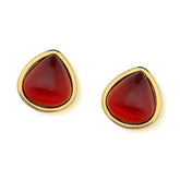 BRINCO TOQUE MINIMALISTA GOTA CABOCHÃO DOURADO